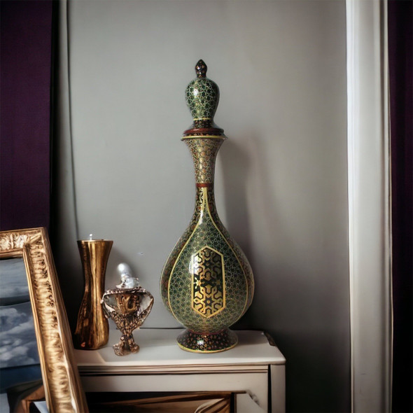 Luxury Khatamkari Copper Wine Pitcher Premium Design Showcase