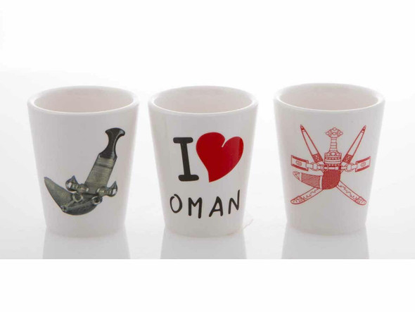 Set Of 3pcs Oman Luxury Ceramic Mug | Premium Handcrafted Gift - Luxury Handcrafted Art Craftihouse Dubai