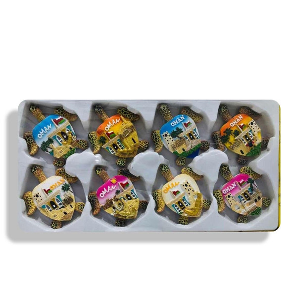 Turtle design 8pcs set omani fridge magnet , Omani Souvenir , Colorful fridge magnet Turtle design 8pcs set omani fridge magnet , Omani Souvenir , Colorful fridge magnet
