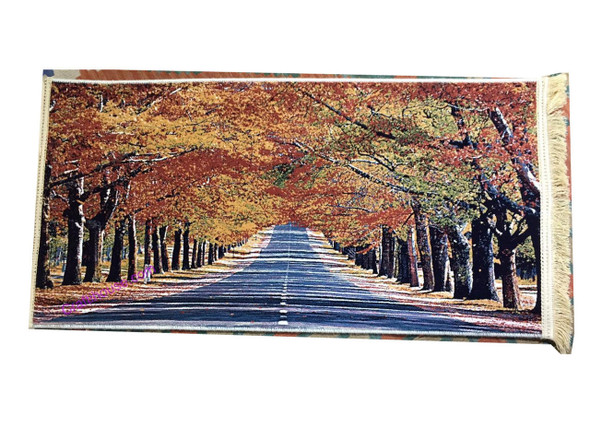 Colorful Autumn Wall Hanging Carpet 3d Effect Carpet Machine Made 100x50cm | Sophisticated Middle Eastern Art & Home Anchor - Luxury Handcrafted Art Craftihouse Dubai
