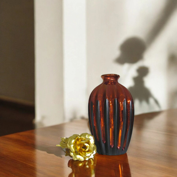 Exclusive Handcrafted Stunning Handmade Clay Flower Vase Fine Craftsmanship Detail