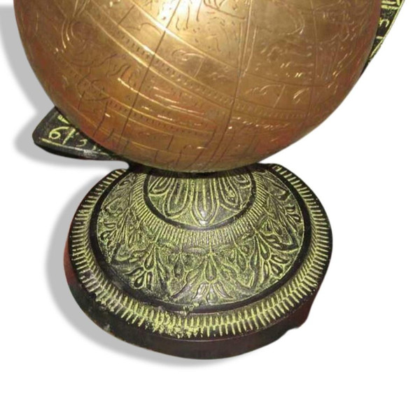 Craftihouse branded vintage-style brass globe, a sophisticated and unique gift choice for collectors of fine heritage decor.