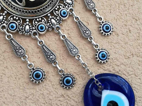 Prophet Mohammed With Blue Evil | Sophisticated Boutique Accessory | Crafted In Dubai - Luxury Handcrafted Art Craftihouse Dubai