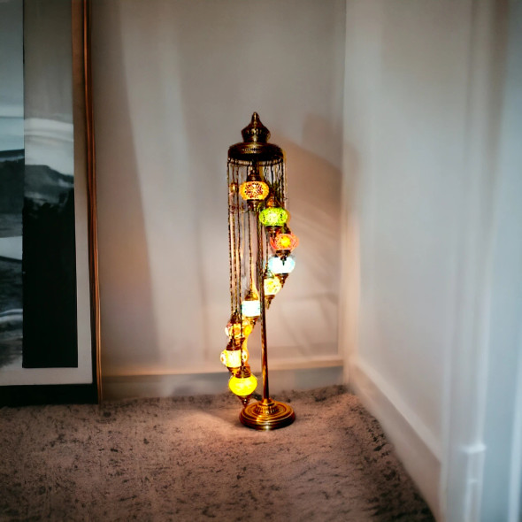 Turkish Mosaic Floor Lamp | Luxury Heritage Gift & Cultural Souvenir - Luxury Handcrafted Art Craftihouse Dubai