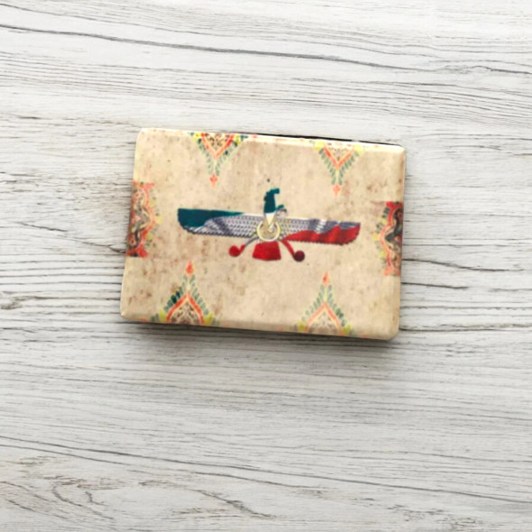 Luxury Uae Farvahar Symbol Ceramic 7x5 Premium Design Showcase