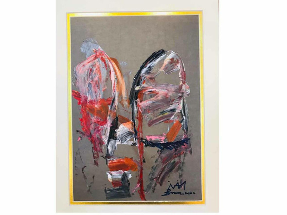 Modern Amazing Acrylic Painting On Hard Mount Board Modern . | Sophisticated Middle Eastern Art & Home Anchor - Luxury Handcrafted Souvenir Craftihouse Dubai