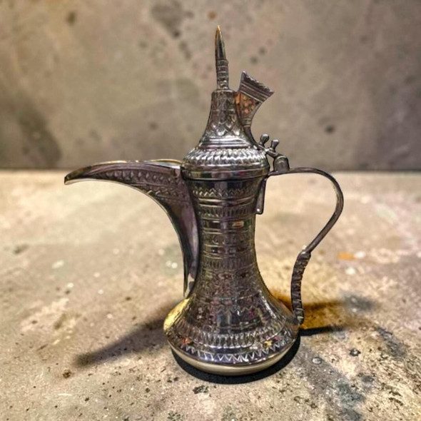 Exclusive Arabic Arabic Silver Color Brass Fine Craftsmanship Detail