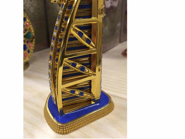 Luxury Burj Alarab Perfume , Assorted Color Perfume oil in Burj Alarab Metal statue Premium Design Showcase