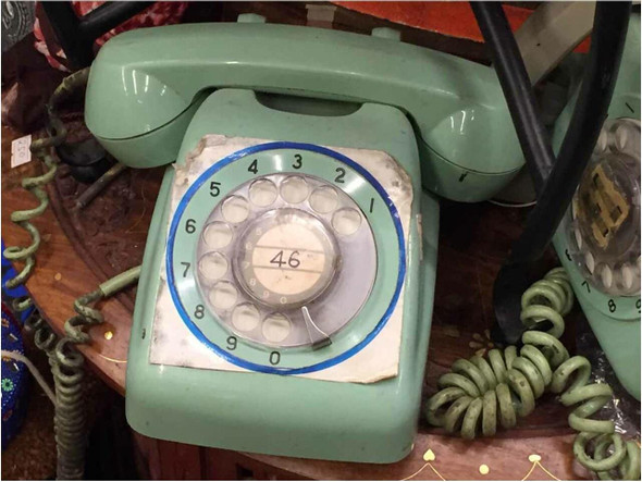 Old Telephone Vintage Phone Second Hand Phone Event Phone | Sophisticated Middle Eastern Art & Home Anchor - Luxury Handcrafted Art Craftihouse Dubai