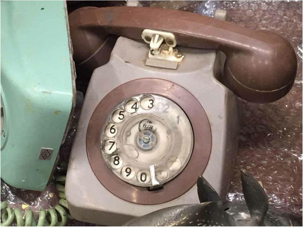 Old Telephone Vintage Phone Second Hand Phone Event Phone | Sophisticated Middle Eastern Art & Home Anchor - Luxury Handcrafted Art Craftihouse Dubai