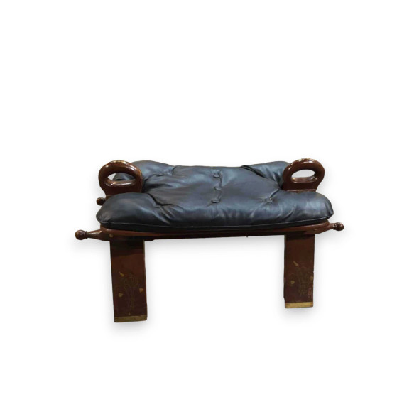 Exclusive Uae Camel Stool Wooden Stool Fine Craftsmanship Detail