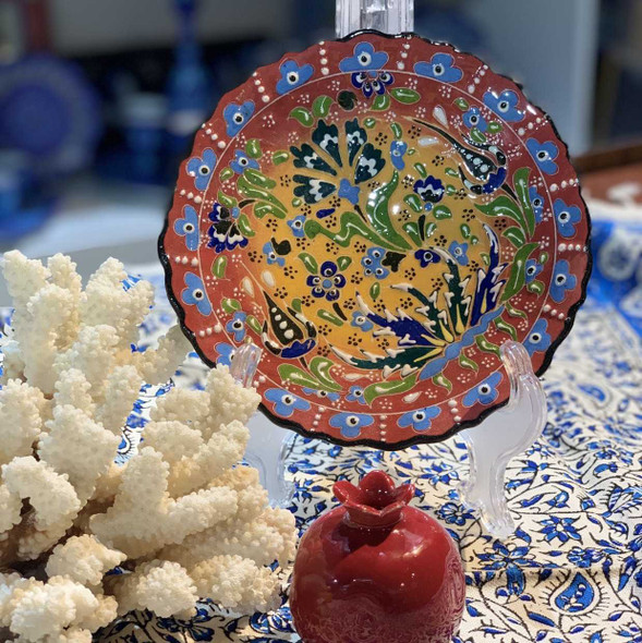 Handcrafted Special offer ! Pack of 6 pcs wall hanging turkish plates 18... - Luxury Handcrafted Art Craftihouse Dubai