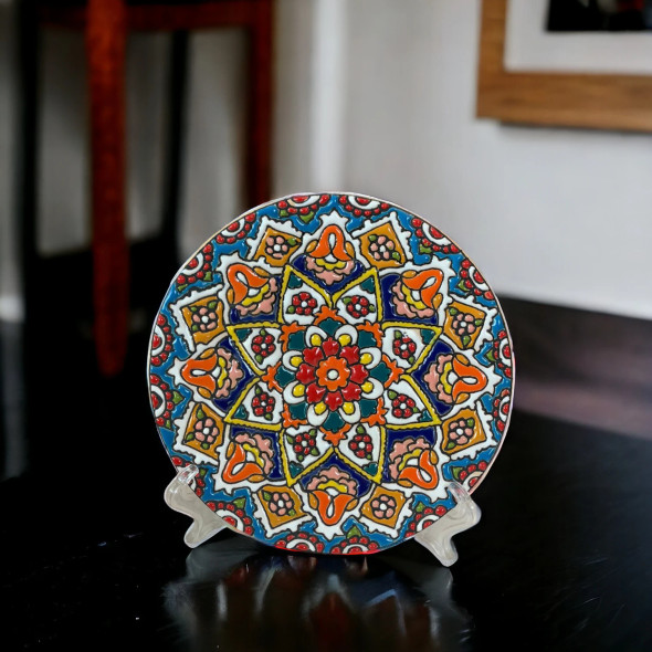 Luxury Handcrafted Hand-painted Enamel Ceramic Wall Hanging Premium Design Showcase