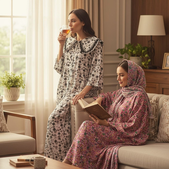 Exclusive Muslim plus size maxi dress Fine Craftsmanship Detail