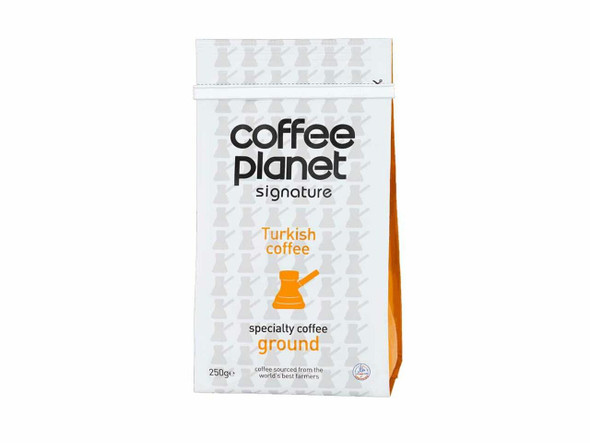Luxury Coffee Planet Turkish Ground Coffee Premium Design Showcase
