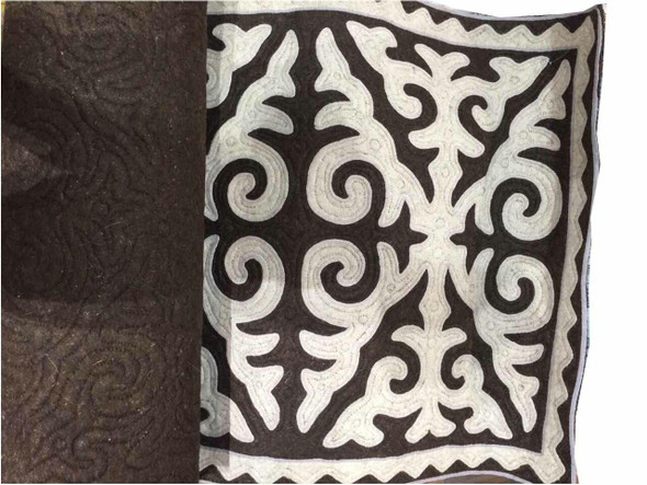 Exclusive Handmade Rug 600x100 Cm Shyrdak Carpet Runner Handmade Kyrgyzstan Rug Fine Craftsmanship Detail