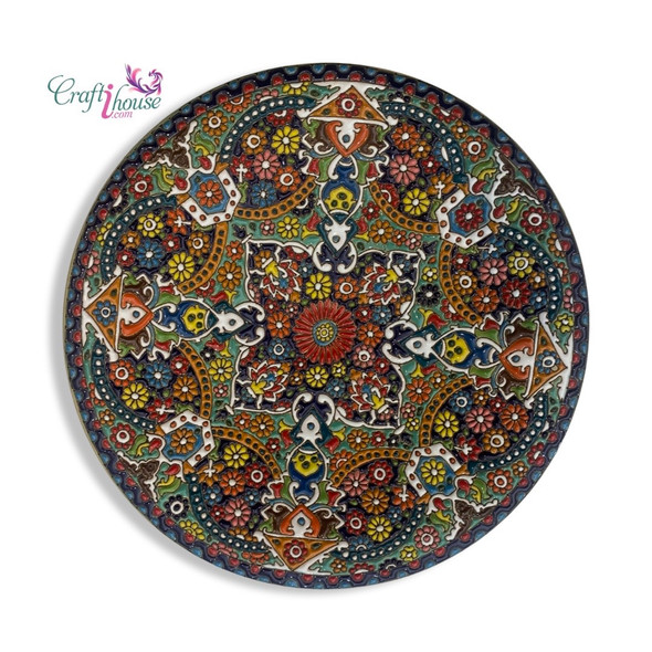 Artisan wall hanging plate 30 cm | Premium Premium Gift - Luxury Handcrafted Art Craftihouse Dubai