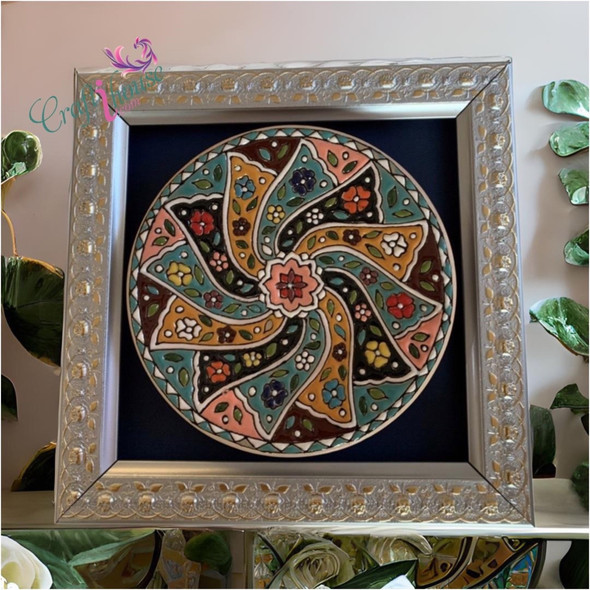 Ceramic Plate | Boutique Clay Wall Hanging | Unique Middle Eastern Decor - Luxury Handcrafted Art Craftihouse Dubai