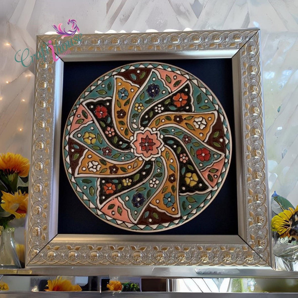 Ceramic Plate | Boutique Clay Wall Hanging | Unique Middle Eastern Decor - Luxury Handcrafted Art Craftihouse Dubai