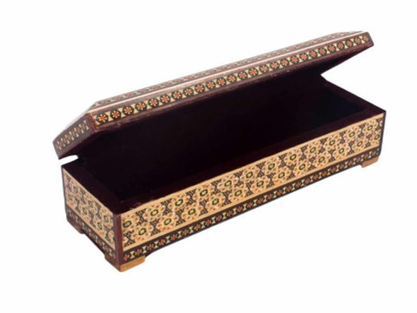 Exclusive Artisan Pen Holder 20cm hinged Fine Craftsmanship Detail