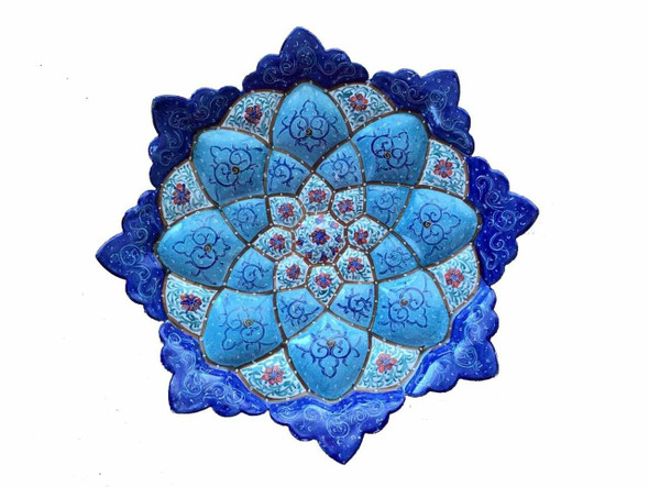 Luxury Persian wall copper plate Enamel Premium Design Showcase