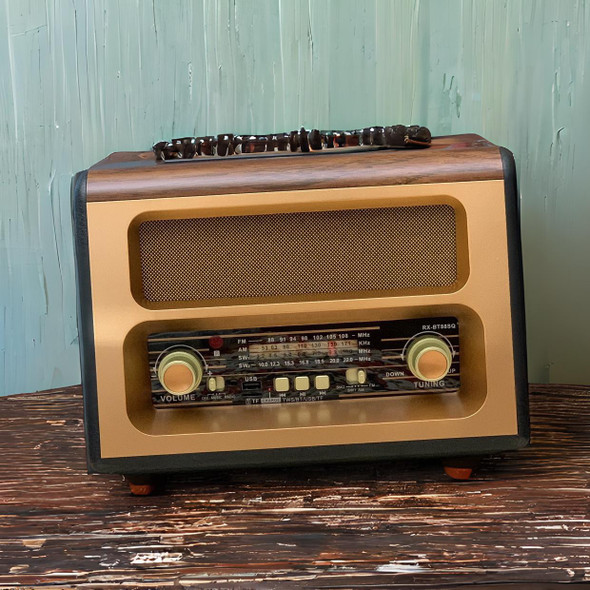 Handcrafted Retro Radio Brand New Fm/am/sw Radio Usb Music Player Antique Style Working Radio Lifestyle Visual