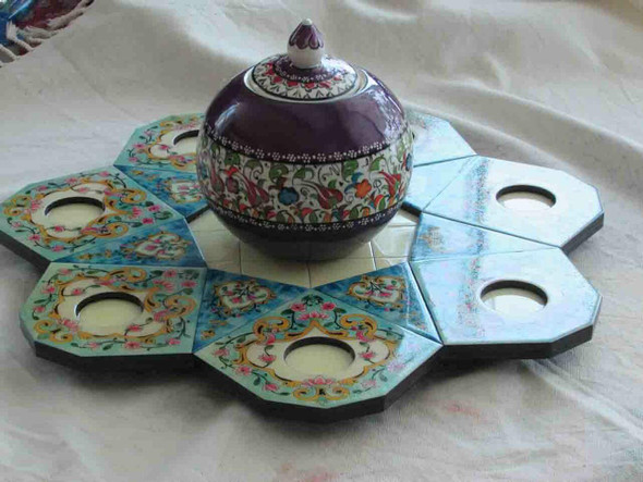 Handcrafted Awesome handmade Handmade , Hand painted Wooden Serving Tray Lifestyle Visual