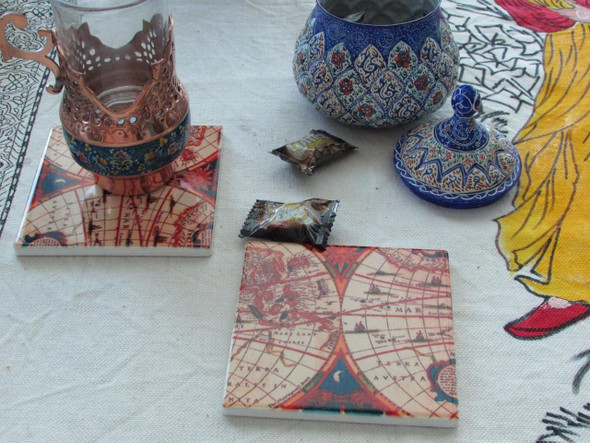 Exclusive Uae Uae Tea Coaster Antique Fine Craftsmanship Detail