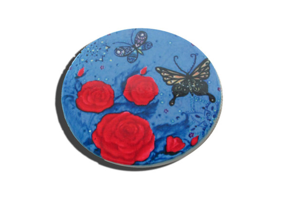 Luxury Uae Uae Rose Butterfly Coaster Premium Design Showcase