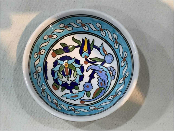Handcrafted handmade Iznik Blue pattern 12cm Turkish Ceramic Bowl – Luxu... - Luxury Handcrafted Art Craftihouse Dubai