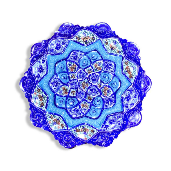Luxury Enamel Plate (Minakari).. Premium Design Showcase