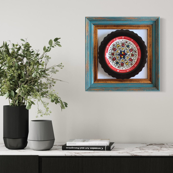 Exclusive Uae Handcrafted Framed Earthenware Art Fine Craftsmanship Detail
