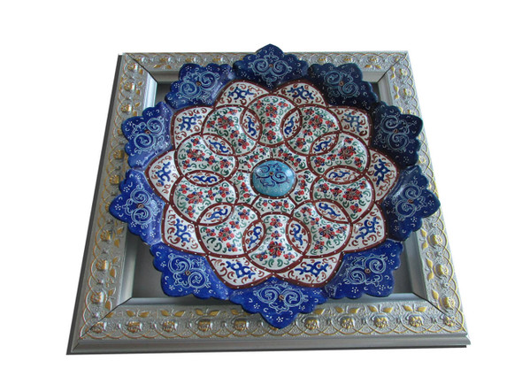 Luxury Persian Minakari Copper Plate Enamel Premium Design Showcase
