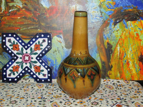 Handcrafted Exclusive Hand Painted Clay Vaseum Lifestyle Visual