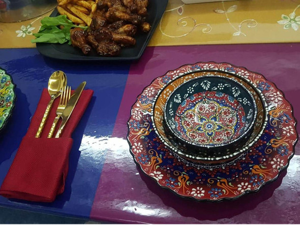 Handcrafted Food Serving Set | Premium Luxury Decor - Luxury Handcrafted Art Craftihouse Dubai