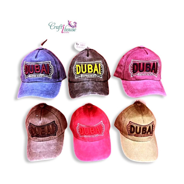 Dubai red unisex cap souvenir hat UAE travel gift