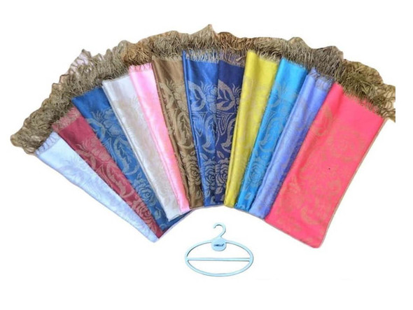 An elegantly displayed shawl from our assorted collection