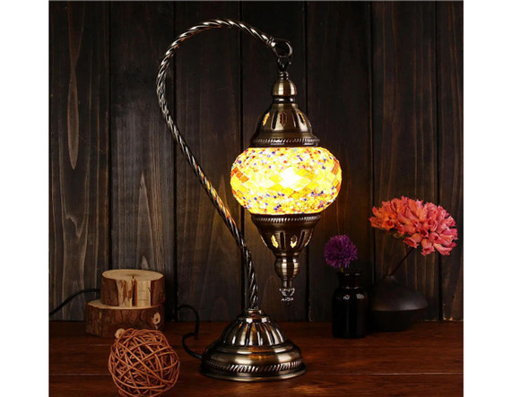 Swan Lamp Glass Turkish | Artisan Home Decor | Unique Middle Eastern Piece - Luxury Handcrafted Art Craftihouse Dubai