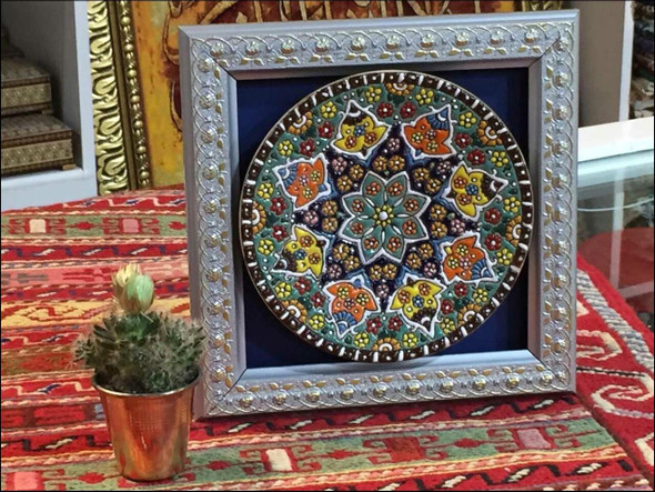 Luxury Artisan Stunning Earthenware Silver wall Premium Design Showcase