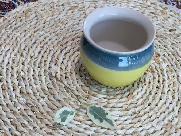 Exclusive Uae Handcrafted Blue yellow pattern Fine Craftsmanship Detail