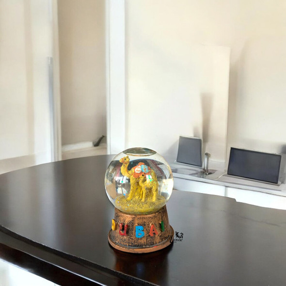 Luxury Camel Snow Globe Premium Design Showcase