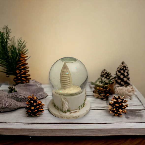 Luxury Burj Al Arab Snow Globe Premium Design Showcase