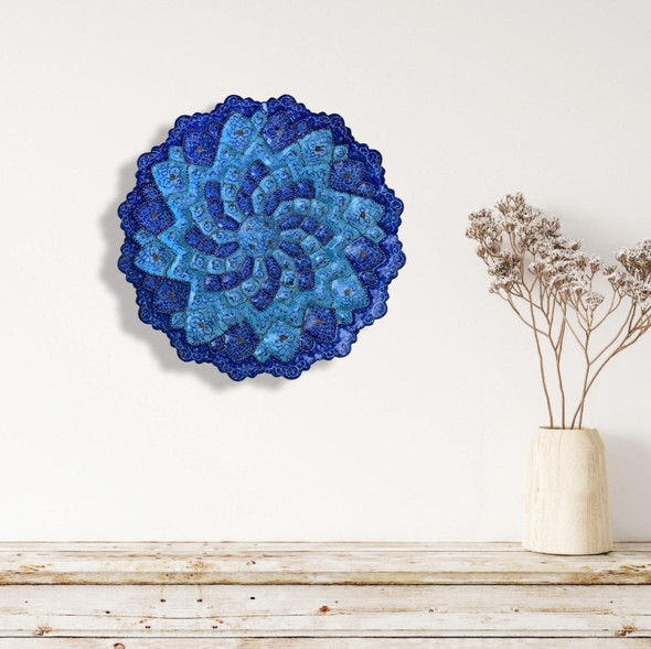 Exclusive Minakari Plate Wall Hanging Fine Craftsmanship Detail