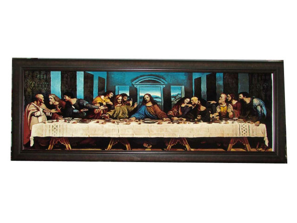 Exclusive Last Supper Carpet 150x50 Cm Machine Made Carpet Without Frame Fine Craftsmanship Detail