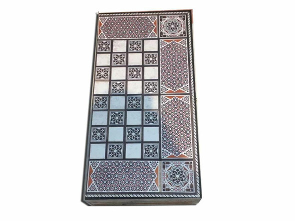 Luxury NON Handmade Traditional  wooden backgammon include backgammon chips and dice , 50x50 cm draughts game Premium Design Showcase