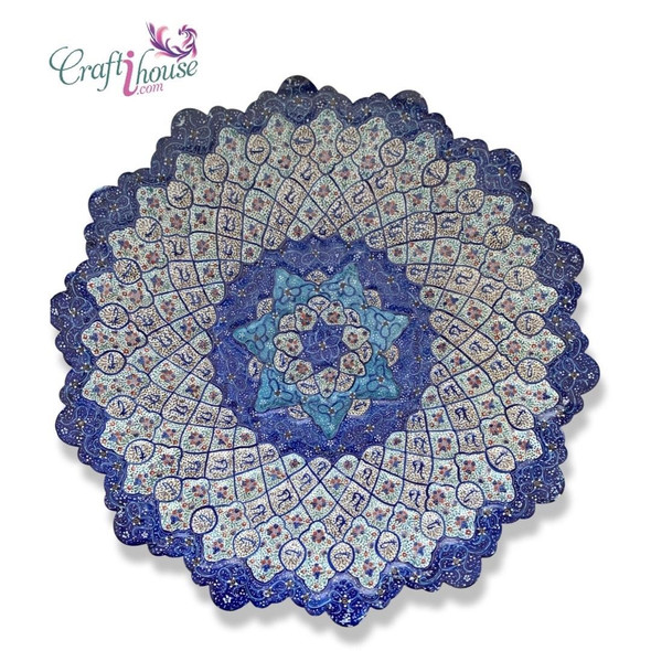 Luxury minakari wall art , Wall Décor , Interior wall decor , painting on Copper plate Premium Design Showcase