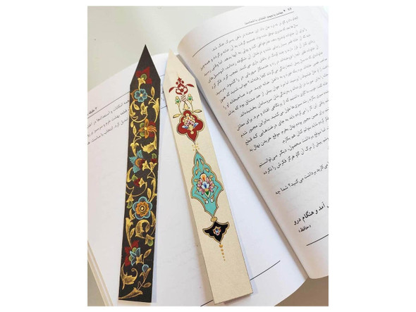 Hand Painted Wooden Book | Artisan Home Decor | Unique Middle Eastern Piece - Luxury Handcrafted Art Craftihouse Dubai
