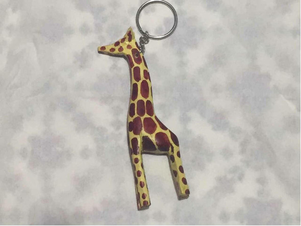 Key Chain Giraffe Key Chain | Handcrafted Wooden Accessory & Unique Gift - Luxury Handcrafted Art Craftihouse Dubai