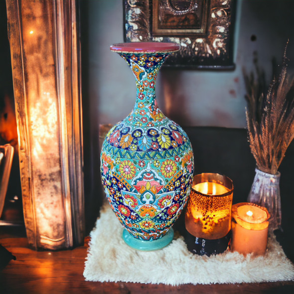 Handcrafted Colorful Enamel Pottery | Premium Luxury Decor - Luxury Handcrafted Art Craftihouse Dubai