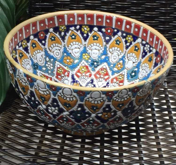 Handcrafted Fruit Serving bowl 20cm | Premium Luxury Decor - Luxury Handcrafted Art Craftihouse Dubai